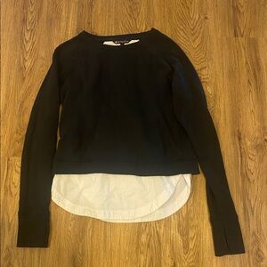 Athleta Top, Gallery 2.0, Black /White